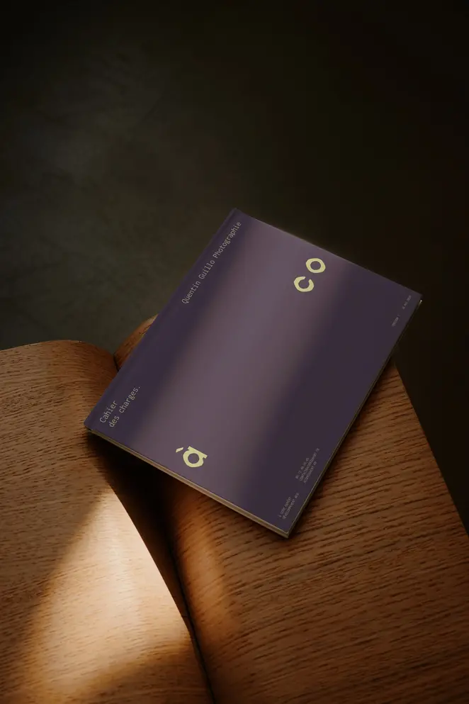Première de couverture du cahier des charges de Quentin Guillo